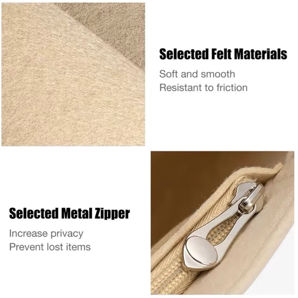 Longchamp Le Pliage Mini Pouch Felt Purse Handbag Bag Insert Organizer - Picture 6 of 15